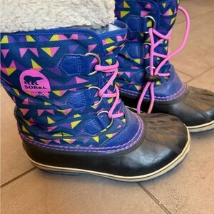 Sorel Kids' Vibrant Patterned Snow Boots